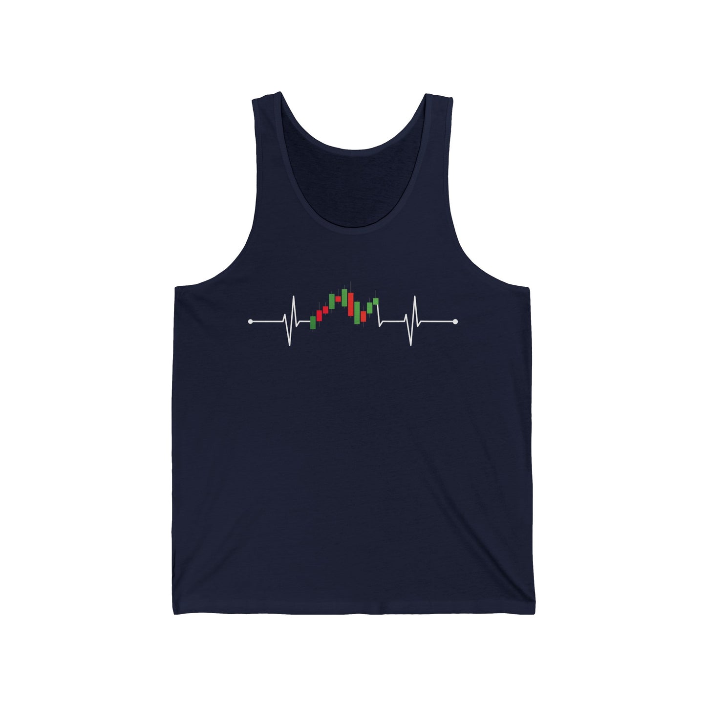 Stock Investor Heartbeat Stocks Traders Gift Tank Tops For Men Women