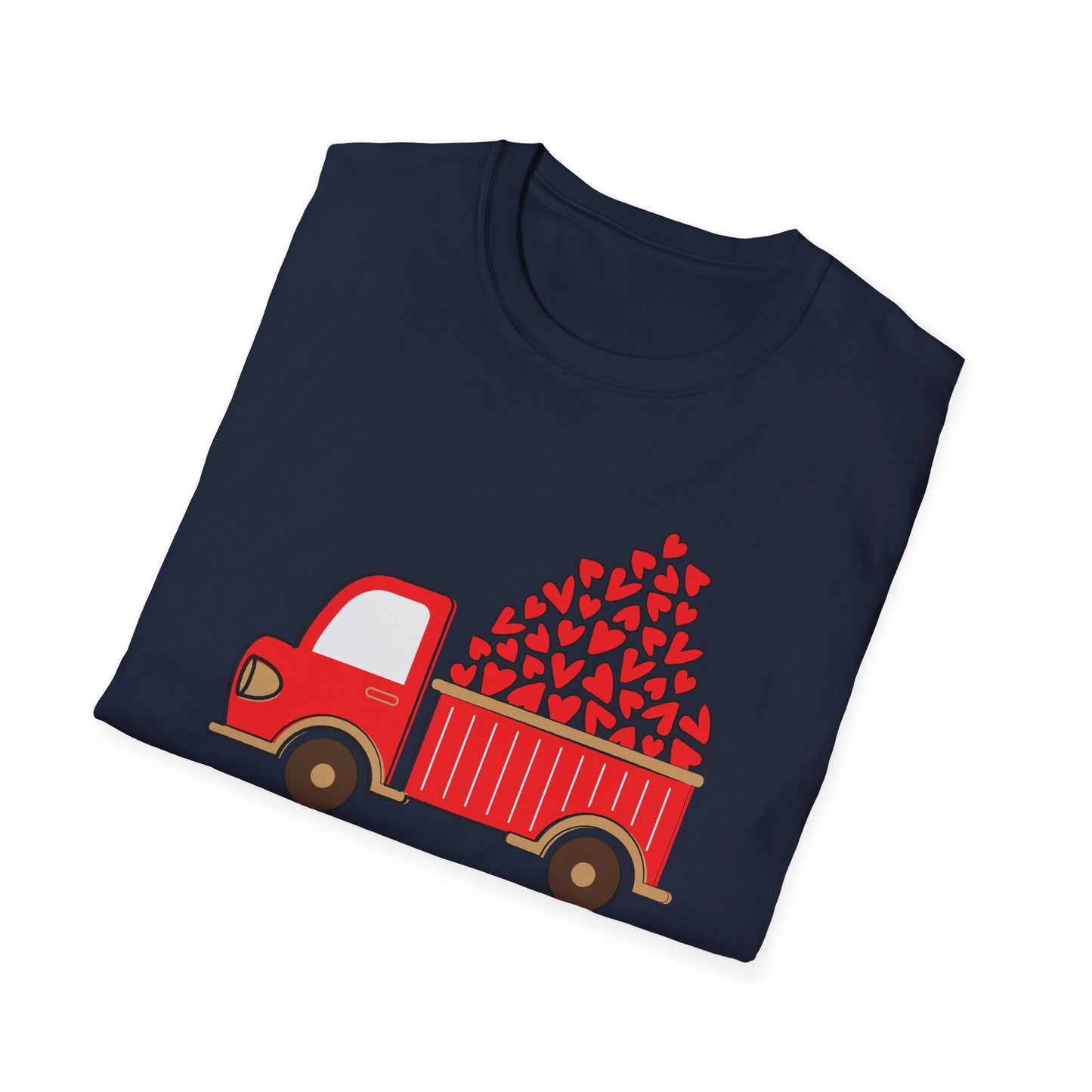 Funny Loads of Love Tractor Cute Valentines Day Truck T-Shirt