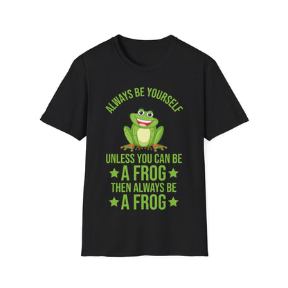 Frog Always Be Yourself Retro Vintage Men Women Amphibian T-Shirt