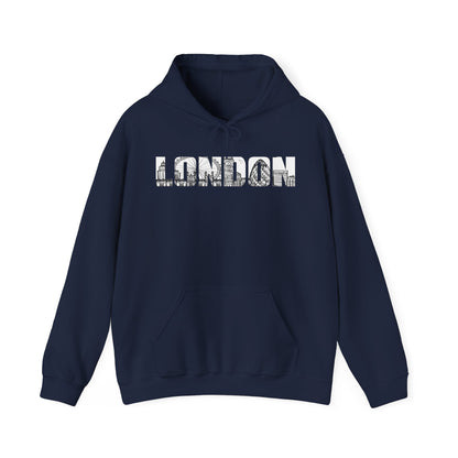 London England Souvenir Flag Phonebooth Double-Decker Bus Hoodie For Men Women Hoodie