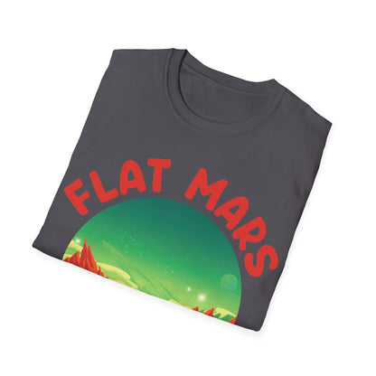 Flat Mars Society Space Astronaut Astronomy Science T-Shirt Men Women