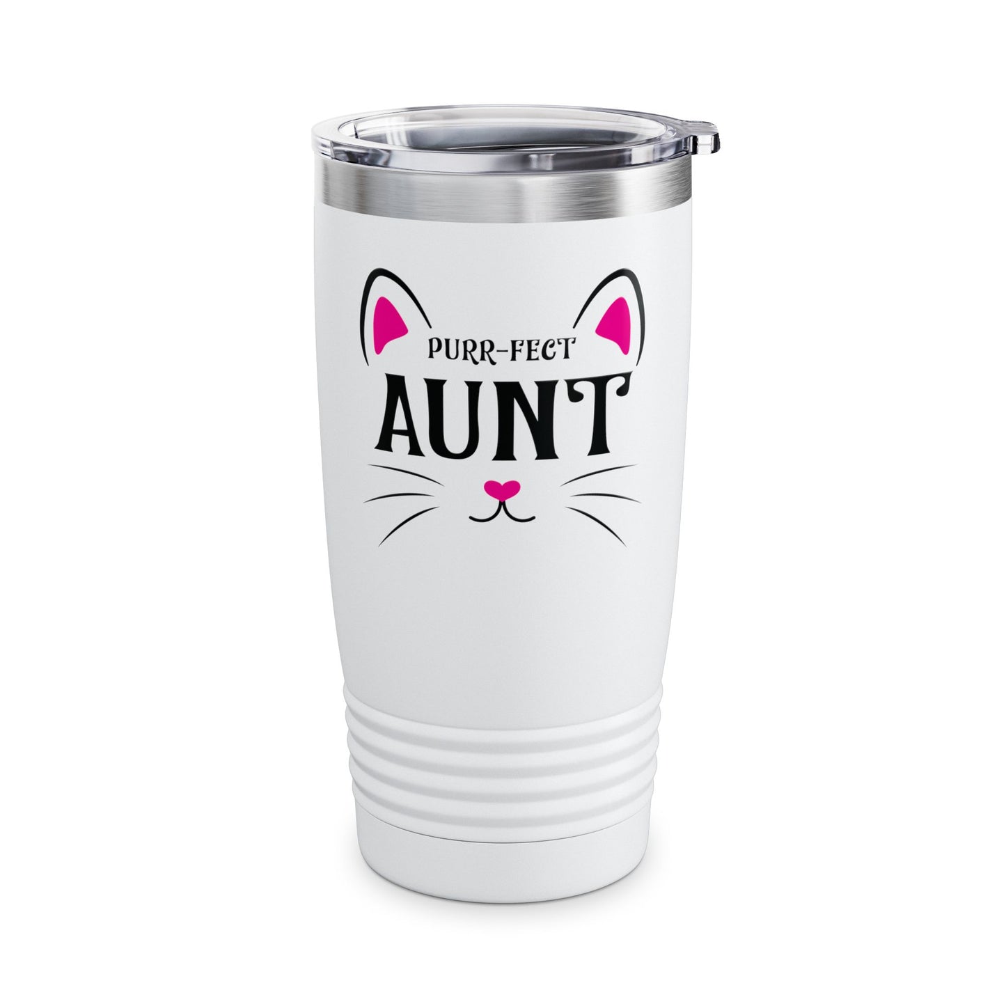 PURR-FECT Aunt Funny Cat Lover Cute Funny Kitten Tumbler Gift For Men Women Tumbler