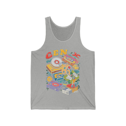 Gen x 60s 70s 80s Rock Cassettes Vintage Mixtape Tank Top For Men Women Tank Top
