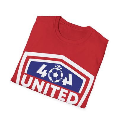 Funny 404 United Atlanta Soccer Badge Jersey T-Shirt For Soccer Lover Men Women T-Shirt