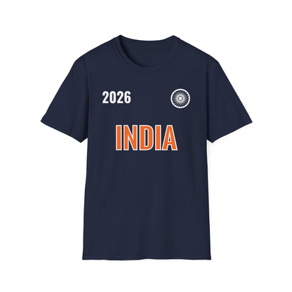 India T-Shirt Cricket Lovers Fan Team Support 2026