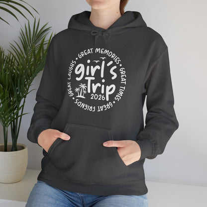 Girl's Trip 2026 Memories Friends Trip Matching Vacation Hoodie For Men Women Hoodie