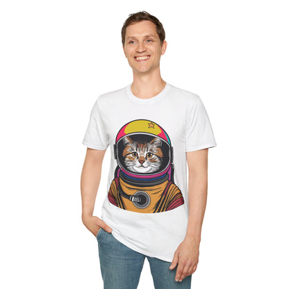 Funny Space Gifts Cat Mom Cat Dad Astronaut Space T-Shirt For Men Women Kids T-Shirt