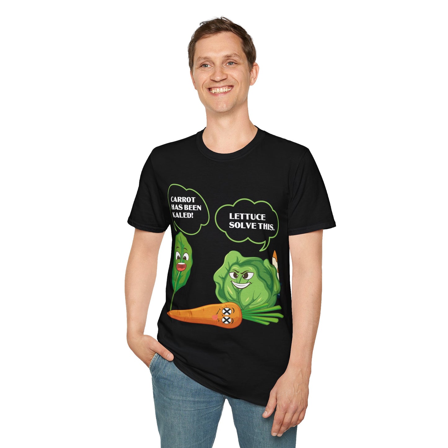 Lettuce Leaf Vegetable Funny Joke Vegetarian Vegant T-Shirt For Men Women