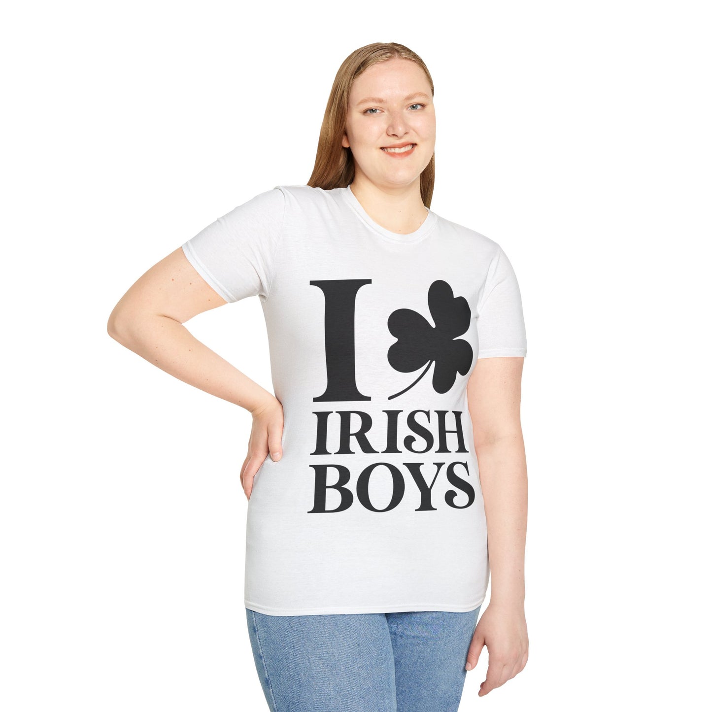 Funny I Love Irish Boys Shamrock St Patricks Day T-Shirt For Men Women T-Shirt