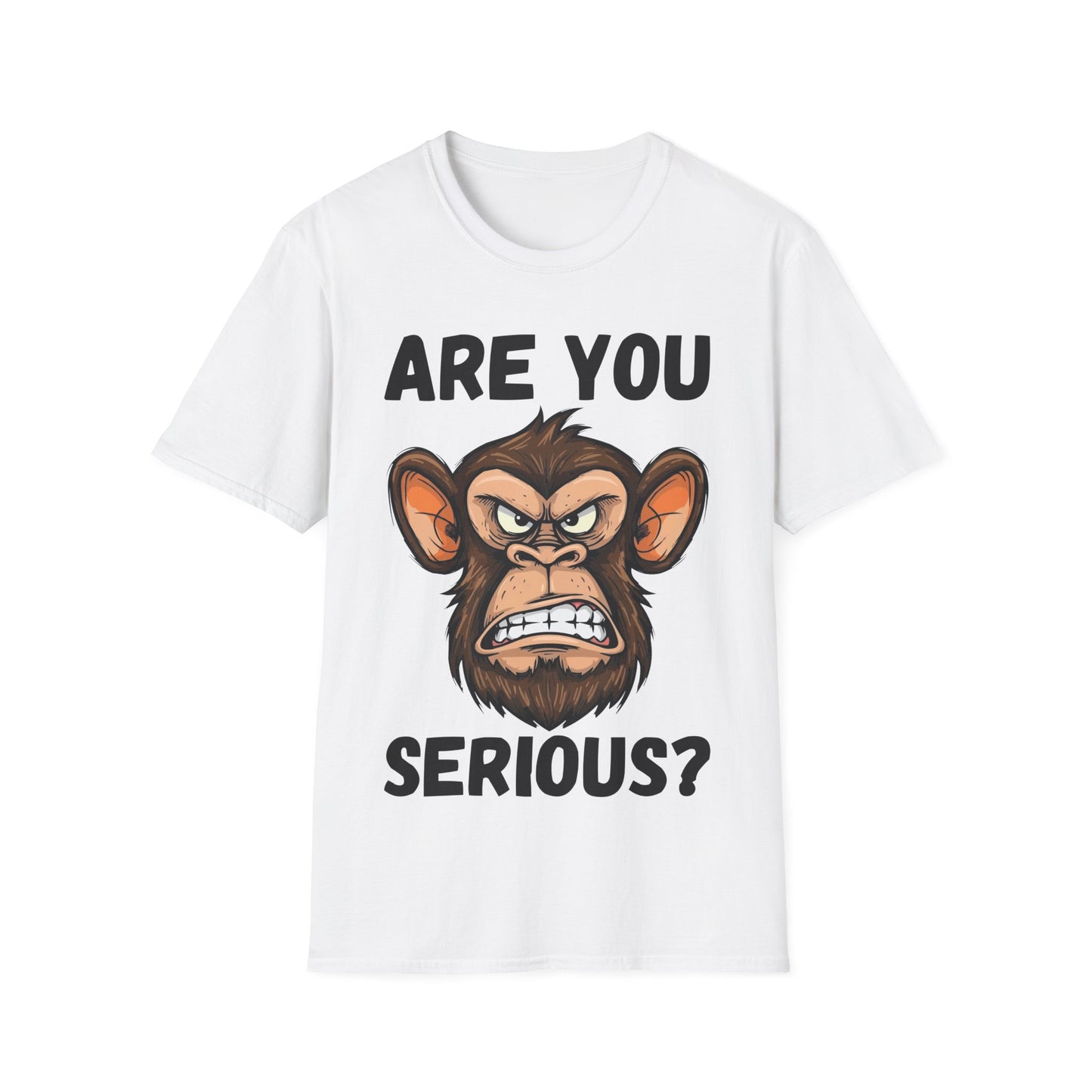 Humor are You Serious Grumpy Funny Monkey Meme T-Shirt