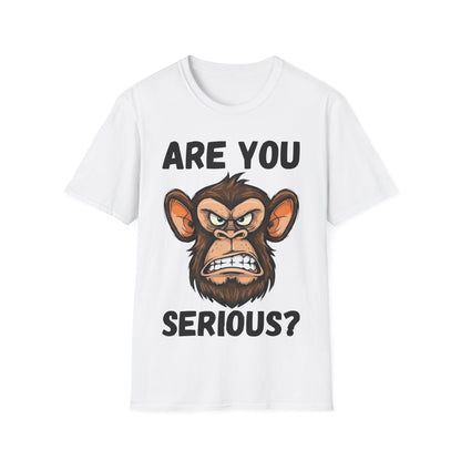 Humor are You Serious Grumpy Funny Monkey Meme T-Shirt