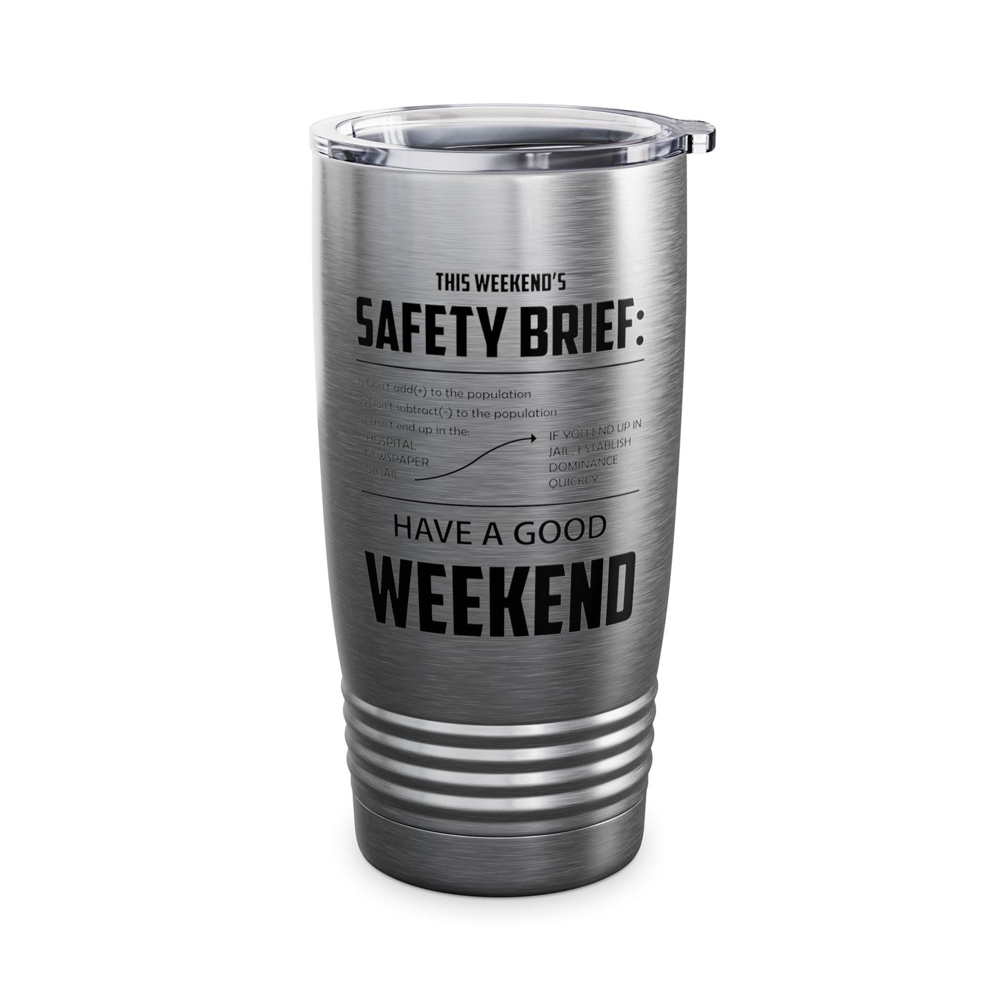 Funny This weekend's SAFETY BRIEF Tumbler For Men Women Tumbler