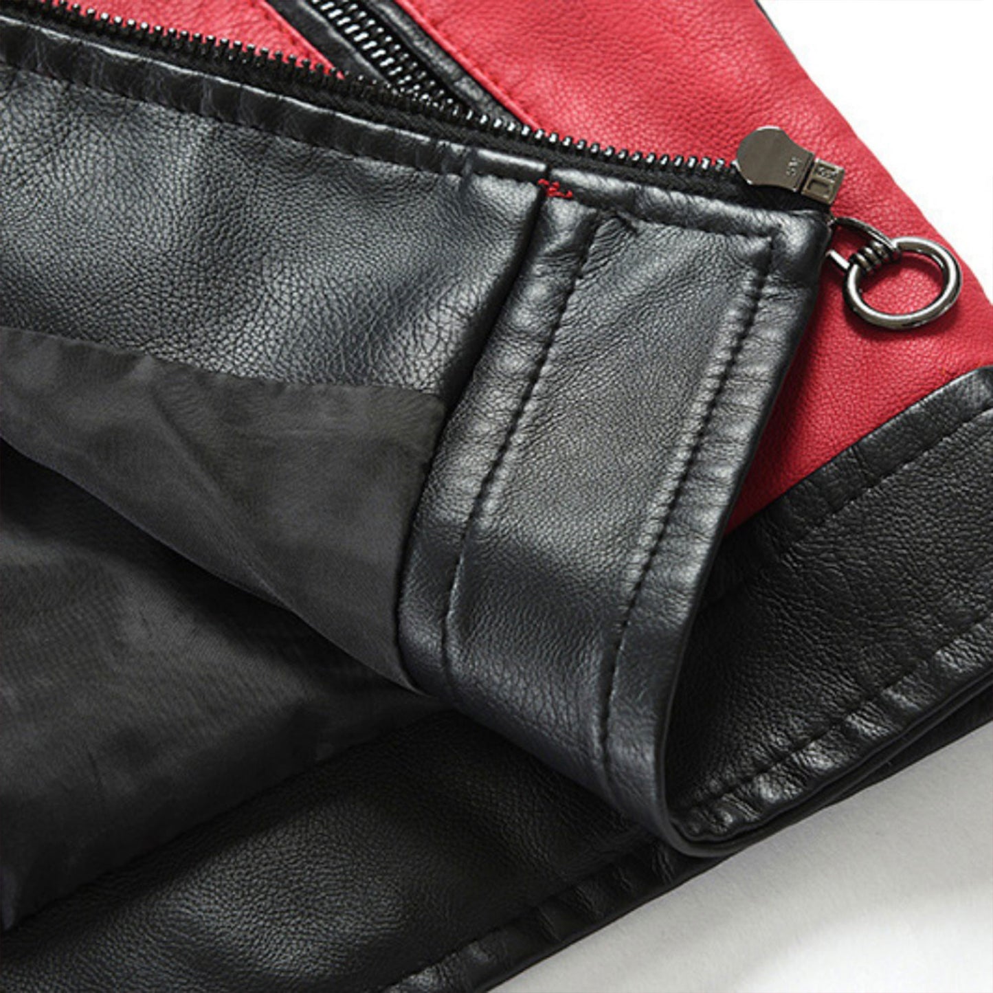 Mens Stand Collar Slim Leather Jacket Motorcycle Causal Coat Men's Moto Biker Genuine Leather Jacket