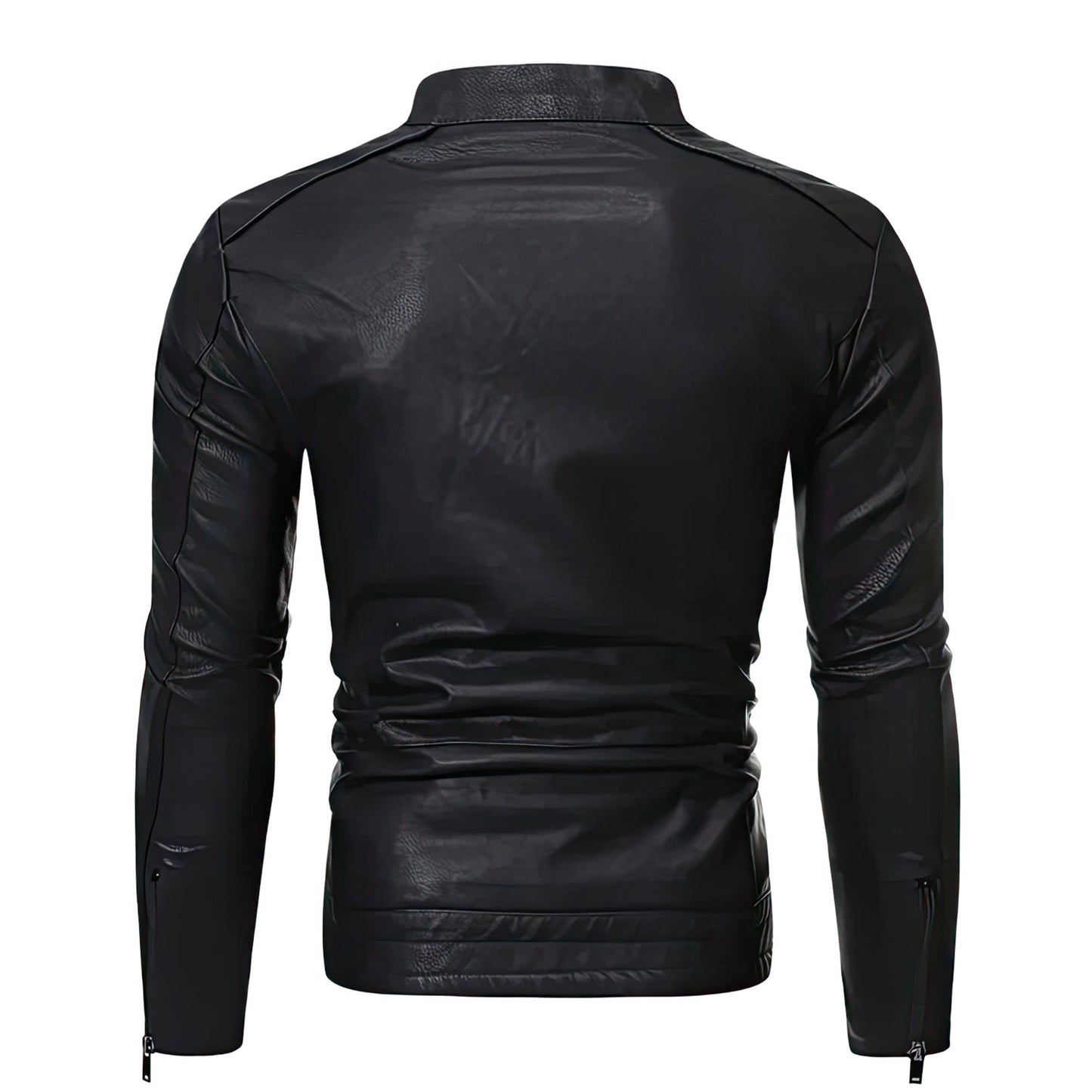 Mens Casual Leather Jacket Men Spring Autumn Coat Motorcycle Biker Slim Fit Outwear Genuine Leather Jackets