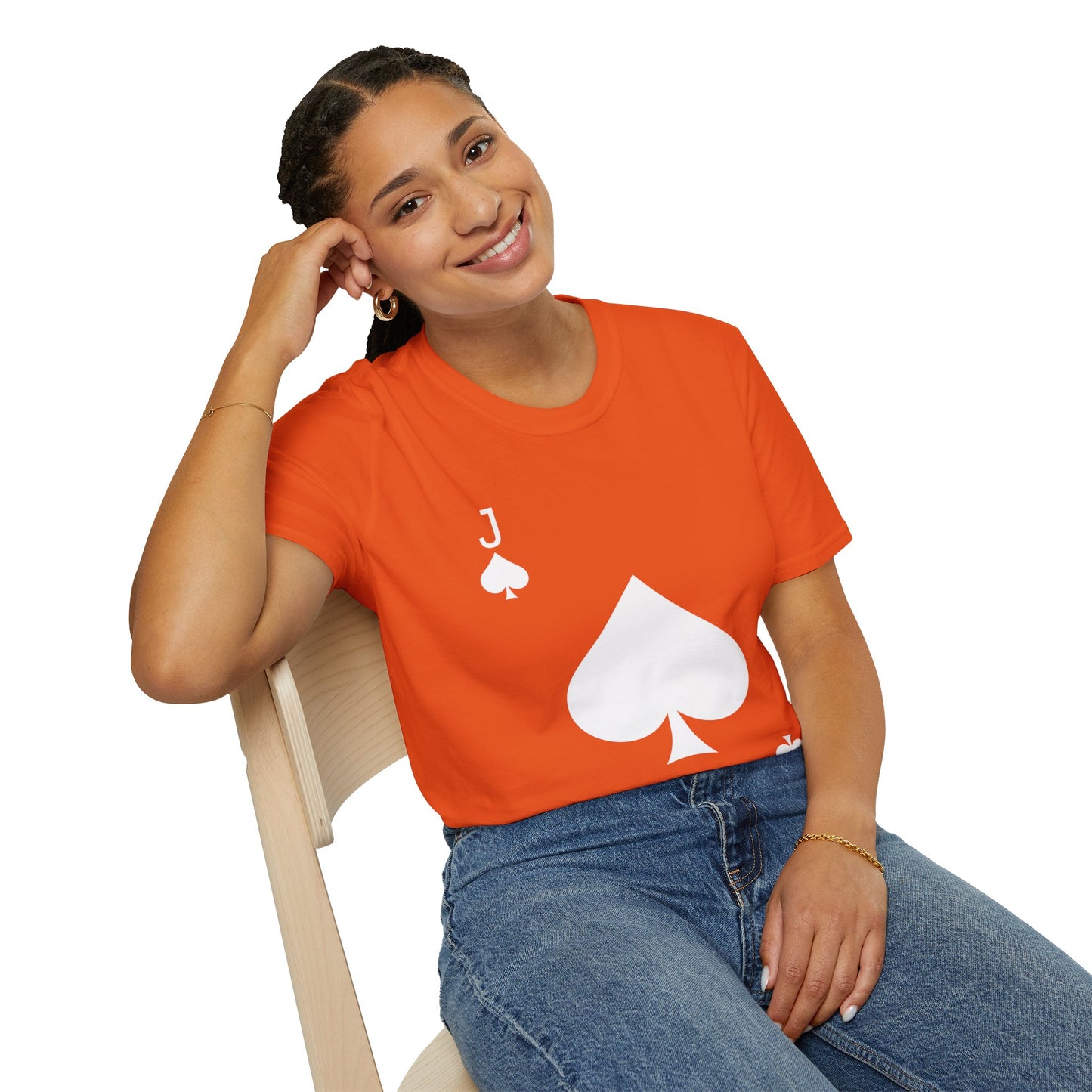 Jack of Spades Deck of Cards Halloween Costume  T-Shirt For Men