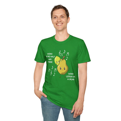 Funny Woah Lemon On A Pear Meme Unisex Softstyle T-Shirt for Teacher Foodie Travelers