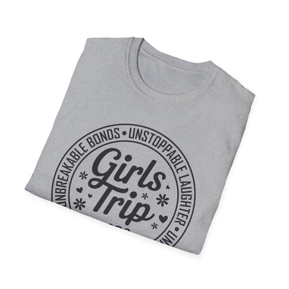 Funny Girls Trip 2026 Friends Weekend Sisters Vacation Matching T-Shirt For Women
