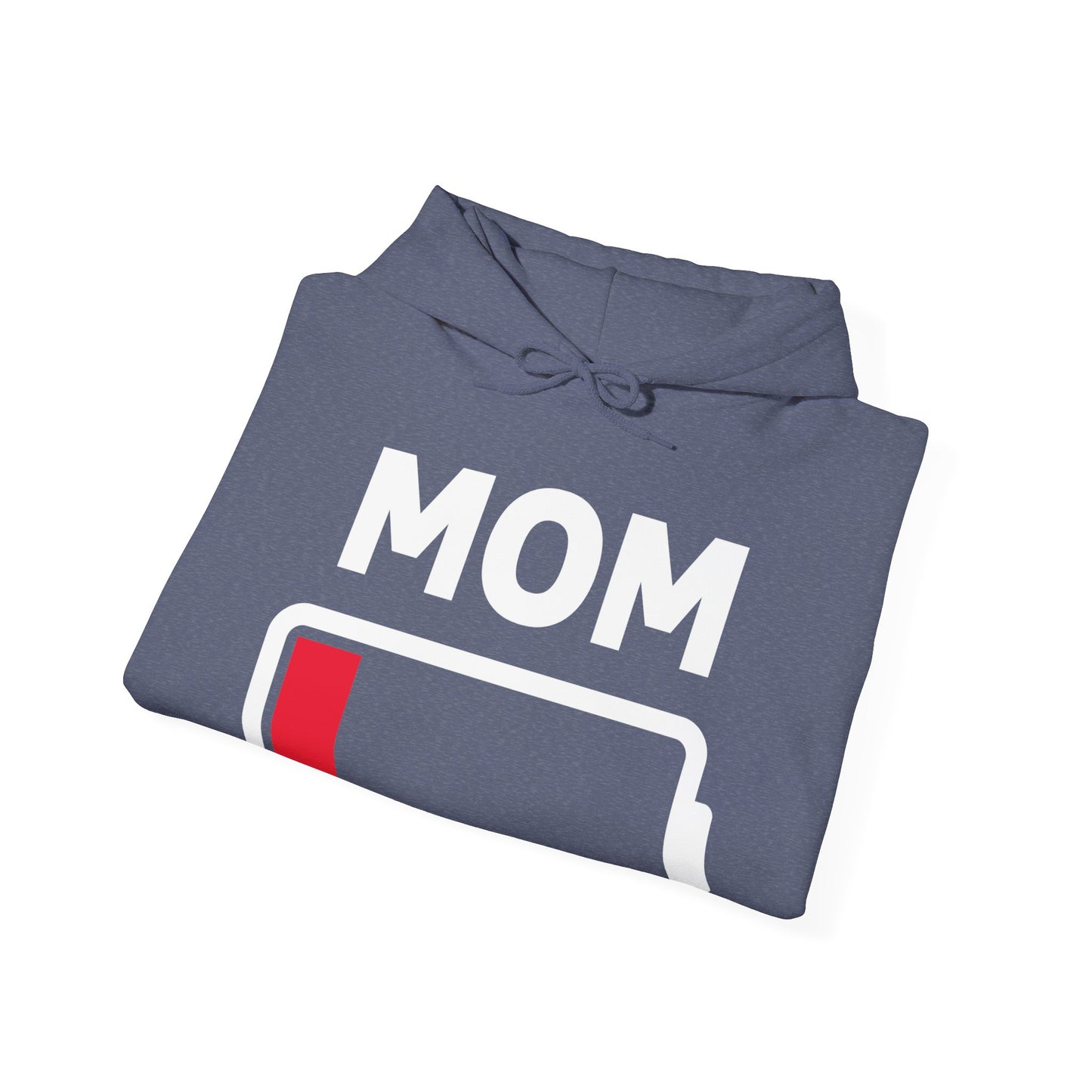 Funny Mom Tired Low Battery Mothers Day Hoodie