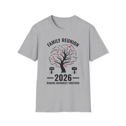 Making Memories Family Matching Group Family Reunion 2026 T-Shirt For Men Women
