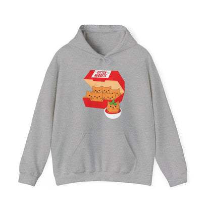 Funny Kitten Nuggets Food Pun Cat Lover Gift Chicken Nuggets Hoodie For Men Women Hoodie