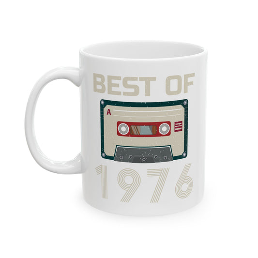 Best Of 1976 Cassette Tape 50th Birthday Gifts Vintage Coffee Mug For Men Women