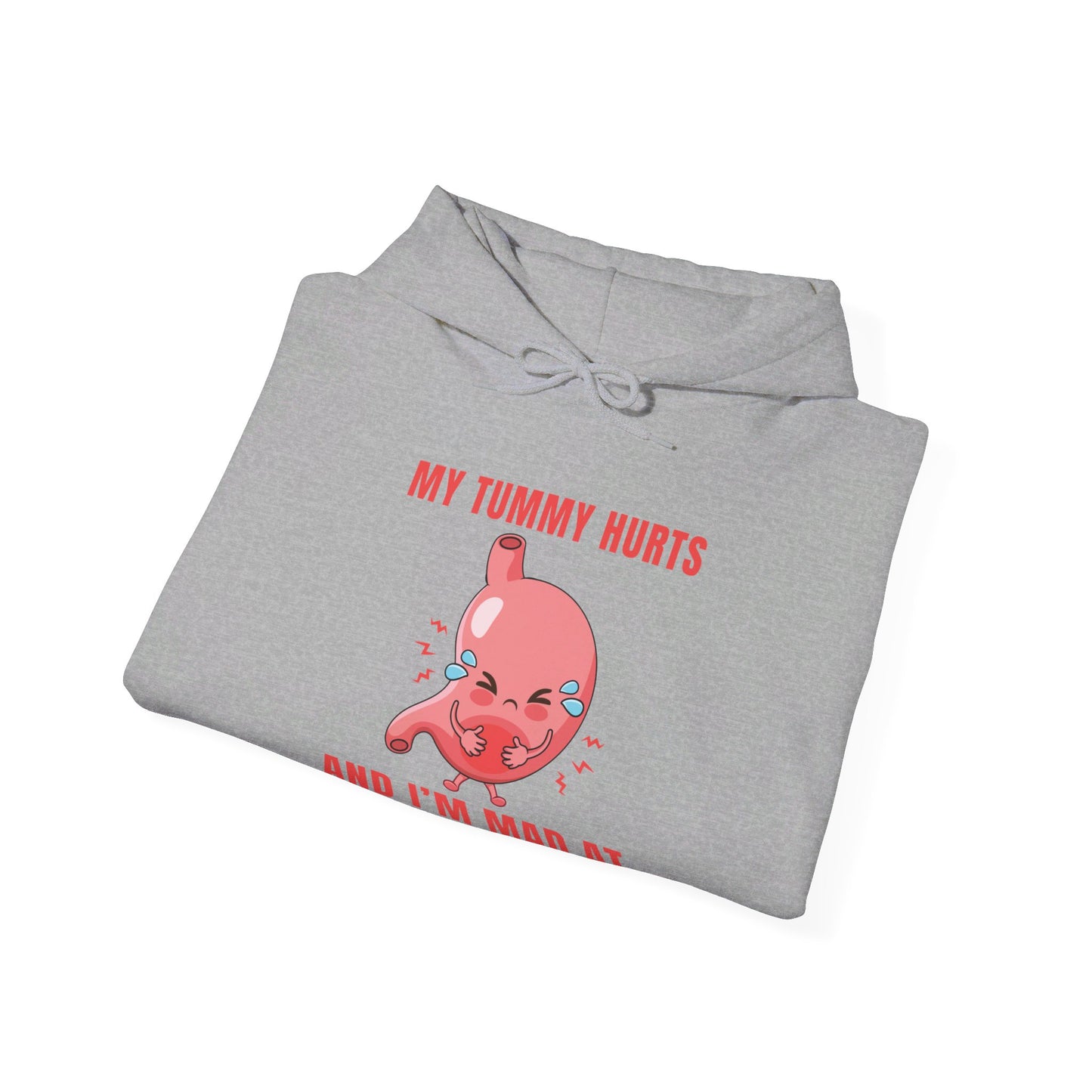 Funny My Tummy Hurts And I'm MAD At The Government Meme Sarcastic Hoodie