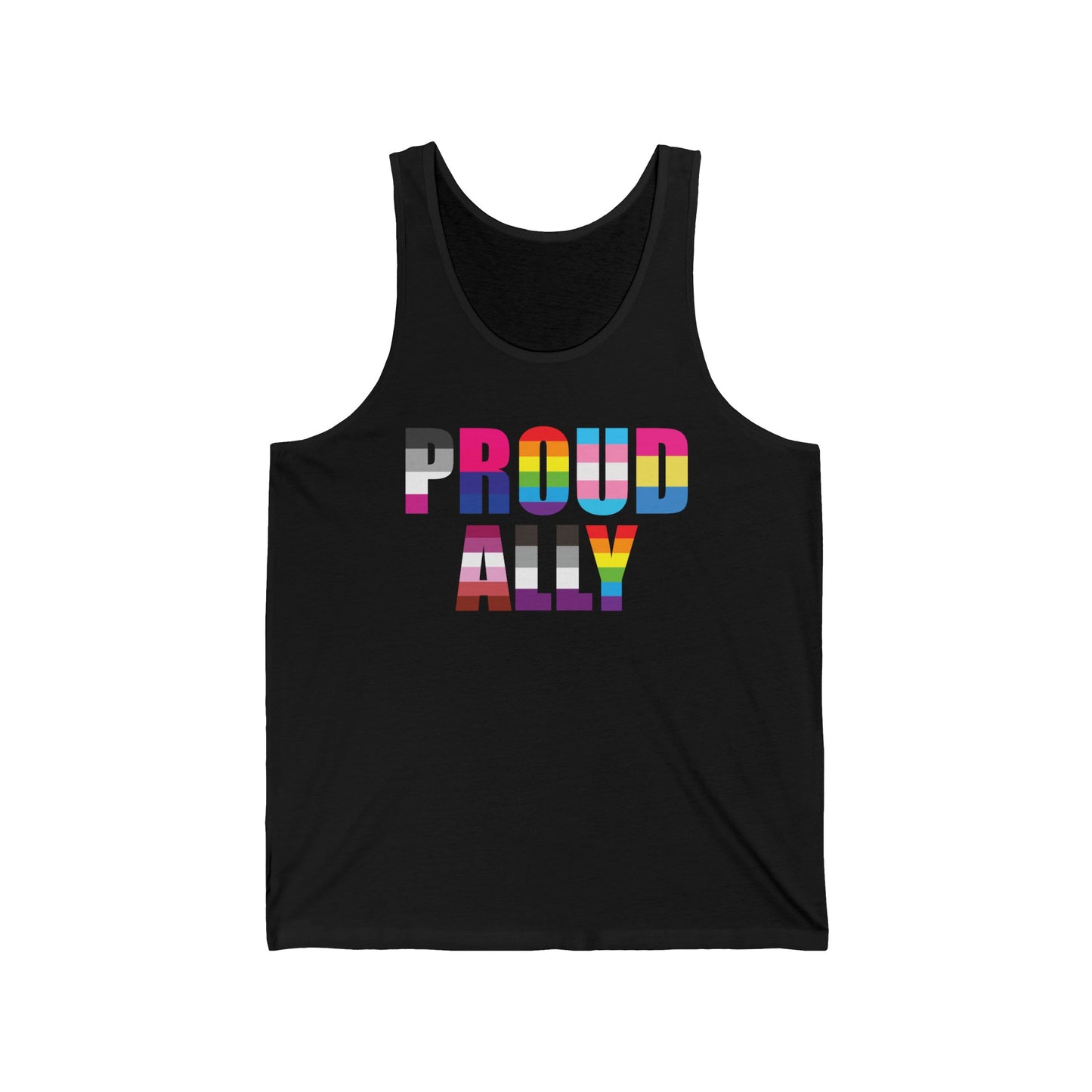 Proud Ally LGBTQ Gay Pride Equality Parade Retro Vintage Tank Top For Men Women