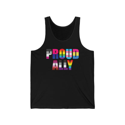 Proud Ally LGBTQ Gay Pride Equality Parade Retro Vintage Tank Top For Men Women