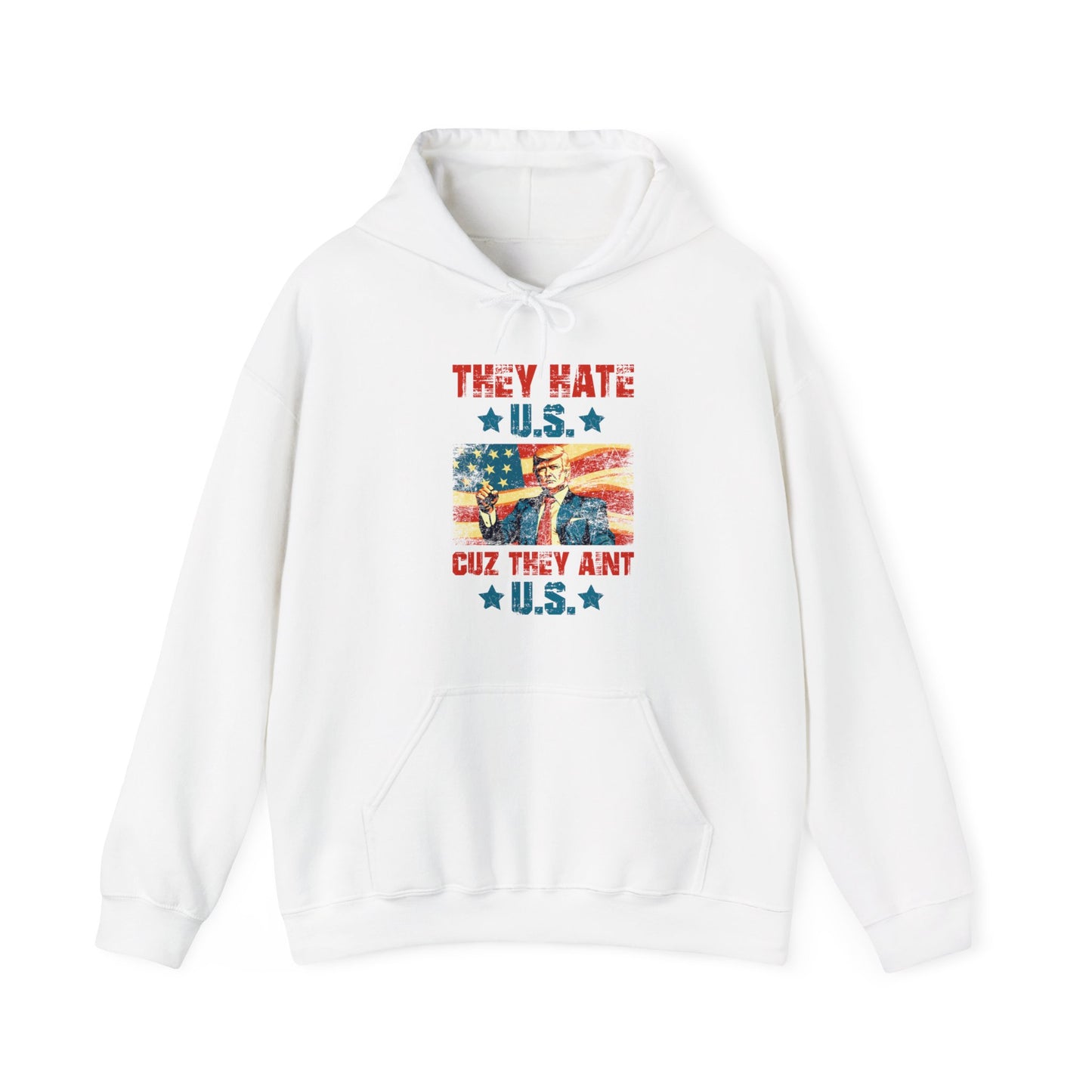 They Hate Us Cuz They Ain't Us Funny Trump 4th Of July 2024 Hoodie For Men Women Hoodie