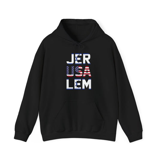 Jerusalem City Usa Israel Flag Jewish Support Jerusalem Hoodie For Men Women Hoodie