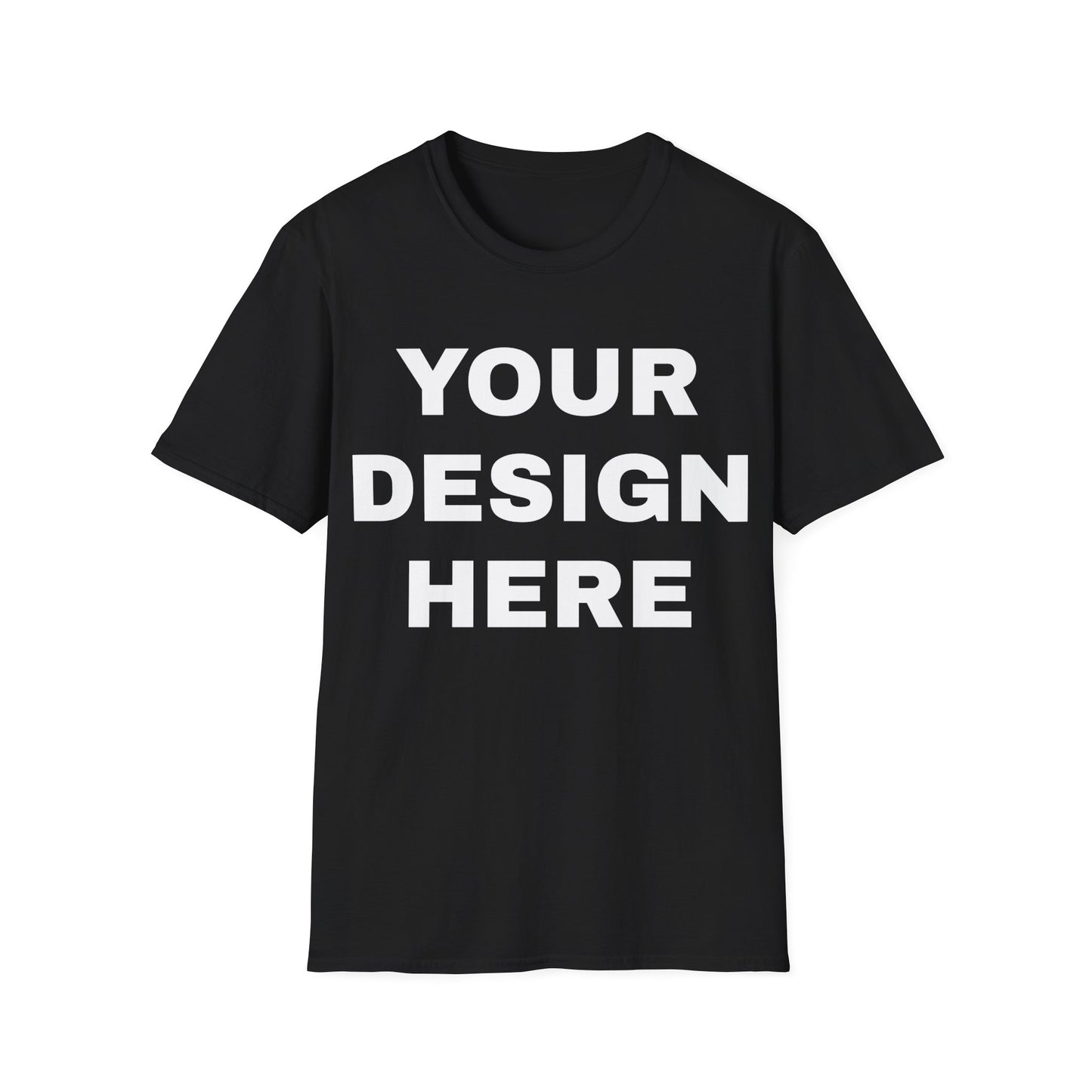 Custom Text Personalized Your Design on Unisex Softstyle T-Shirt