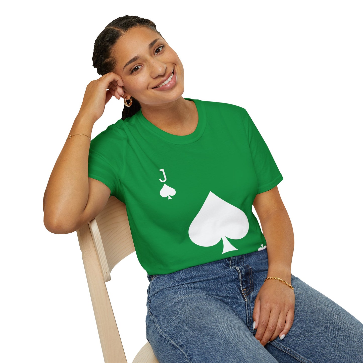 Jack of Spades Deck of Cards Halloween Costume  T-Shirt For Men