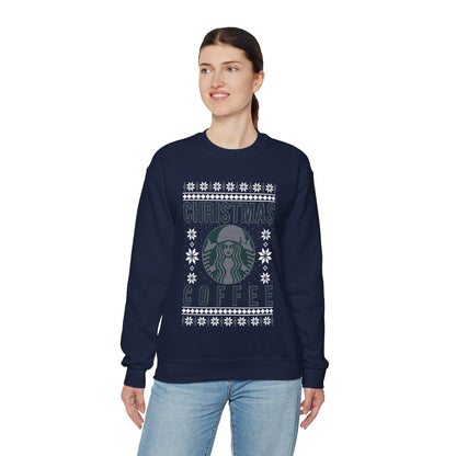 Funny Star Coffee Bucks Lovers, Coffee Lovers Caffeine Christmas Coffee, Christmas Ugly Jumper Sweater Sweatshirt