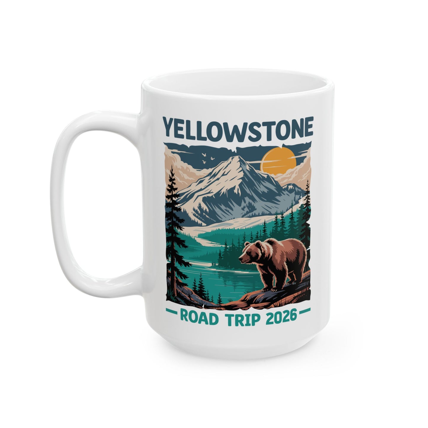 Yellowstone Road Trip 2026 Family National Park Outdoor Coffee Mug For Men Womens