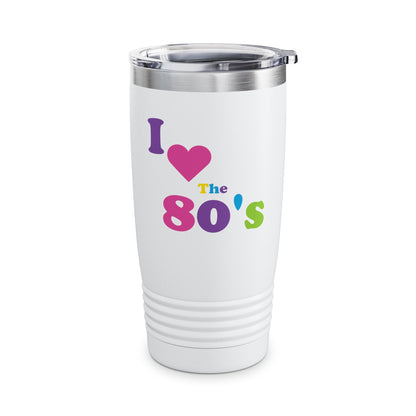 Womens I Love The 80s Tumbler Disco 80s Costumes Retro Tumbler