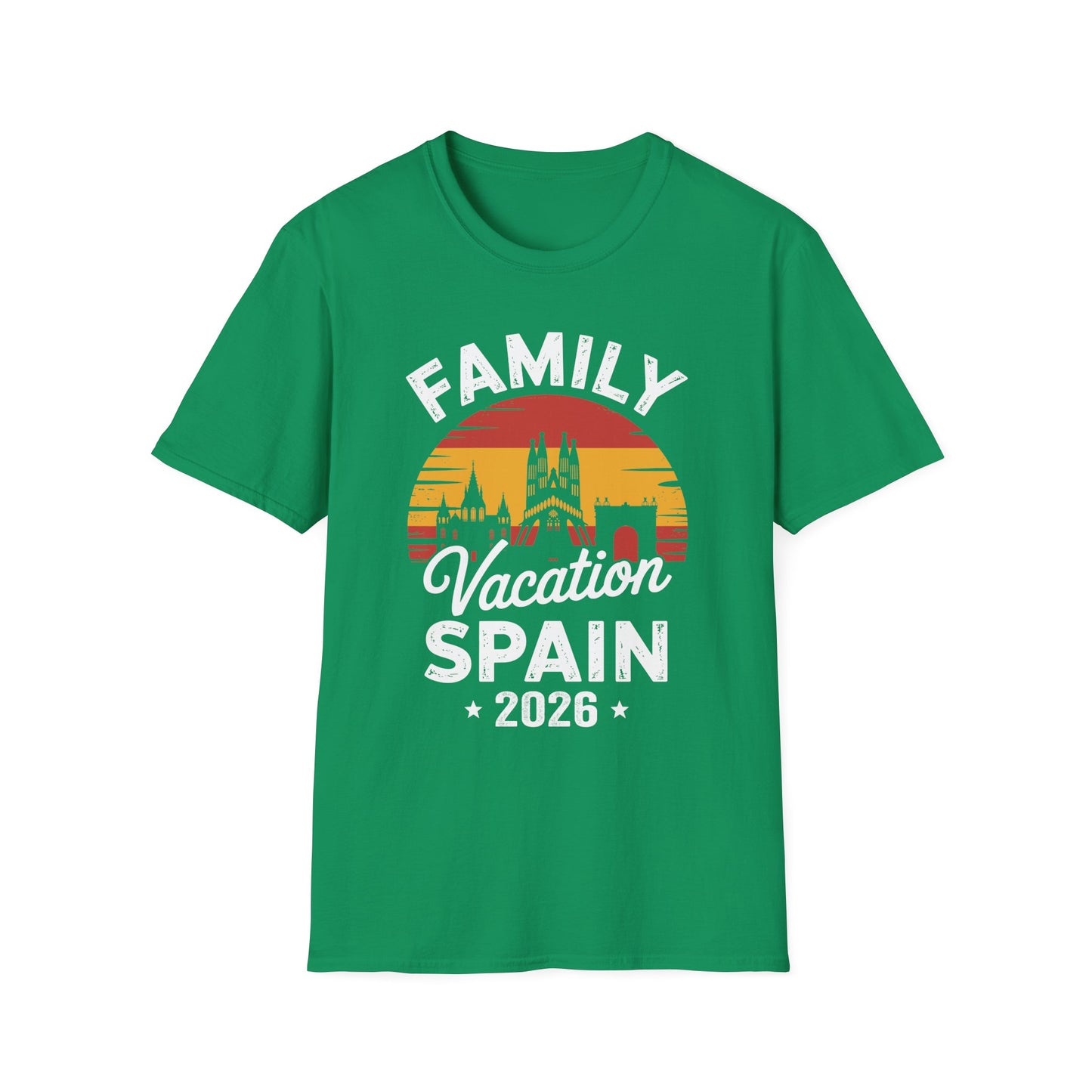 Family Vacation Spain 2026 Traveler Trip Tour T-Shirt For Men Women Tourist