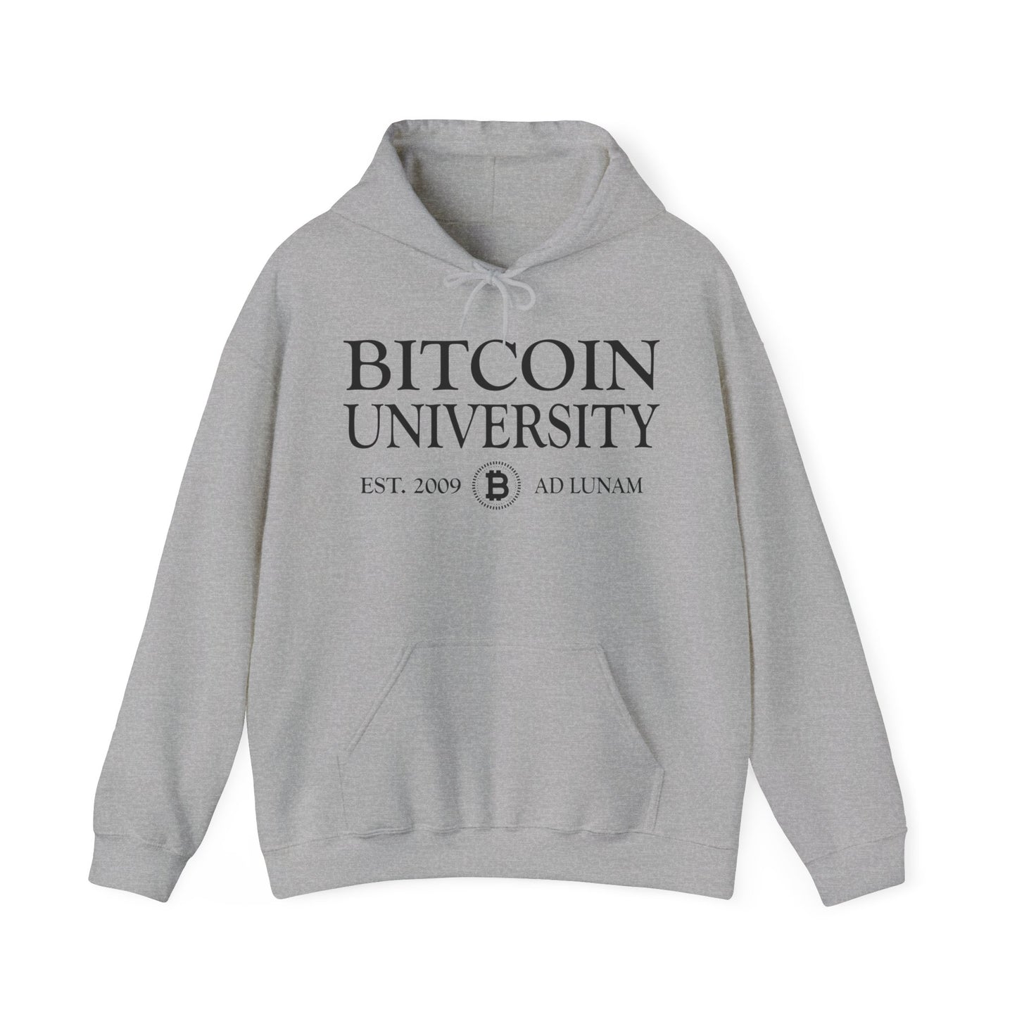 Bitcoin University To The Moon, Funny Vintage Distressed BTC Hoodie For Men Women Hoodie