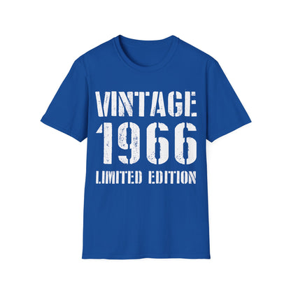 Funny Vintage 1966 60th Birthday Gifts 60 Year Old T-Shirt For Men Women