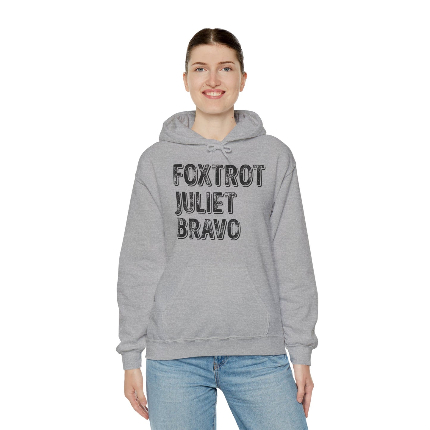 Retro Vintage Foxtrot Juliet Bravo Hoodie For Men Women