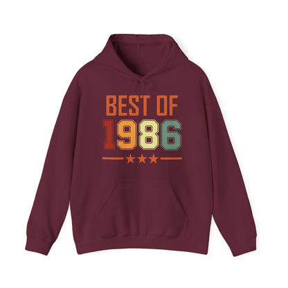 Funny Vintage Best of 1986 40 Year Old Gift 40th Birthday Hoodie For Men Women Hoodie