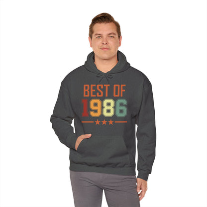 Funny Vintage Best of 1986 40 Year Old Gift 40th Birthday Hoodie For Men Women Hoodie