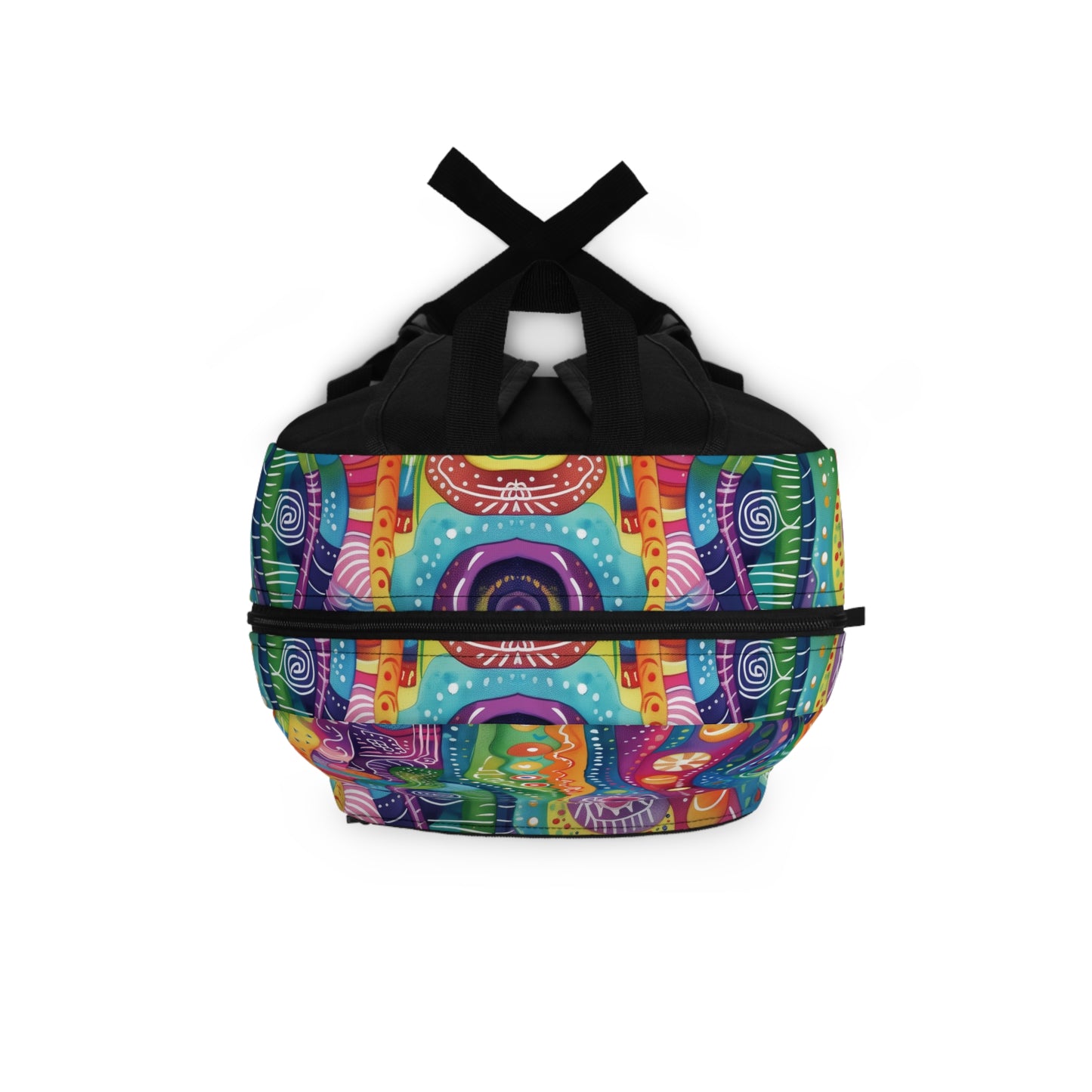 Abstract Rainbow Doodle Pattern Backpacks for Men Women Kids School Travel, Capacity School Backpacks