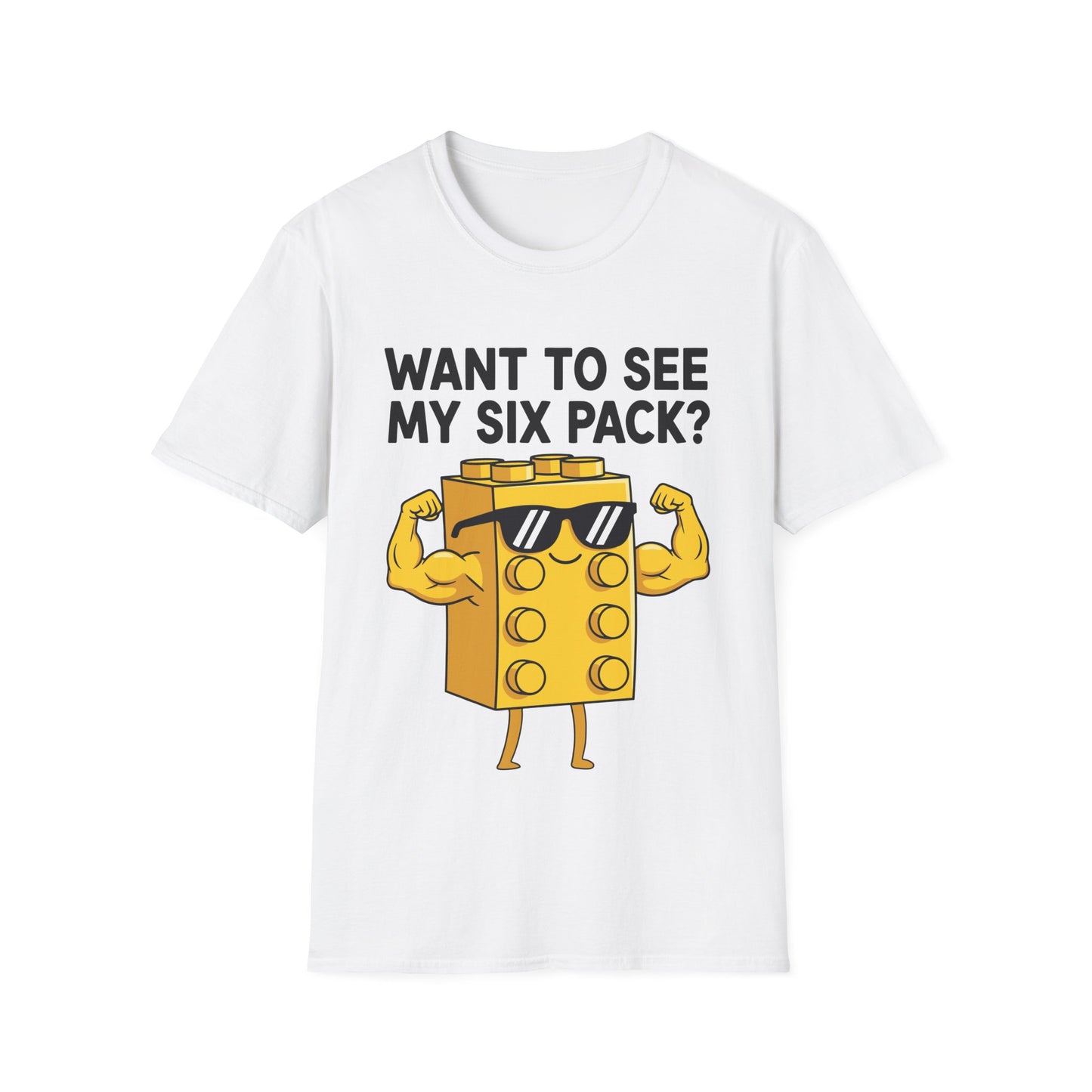 Want to See My Six Pack Bricks Lover Master Builder T-Shirt