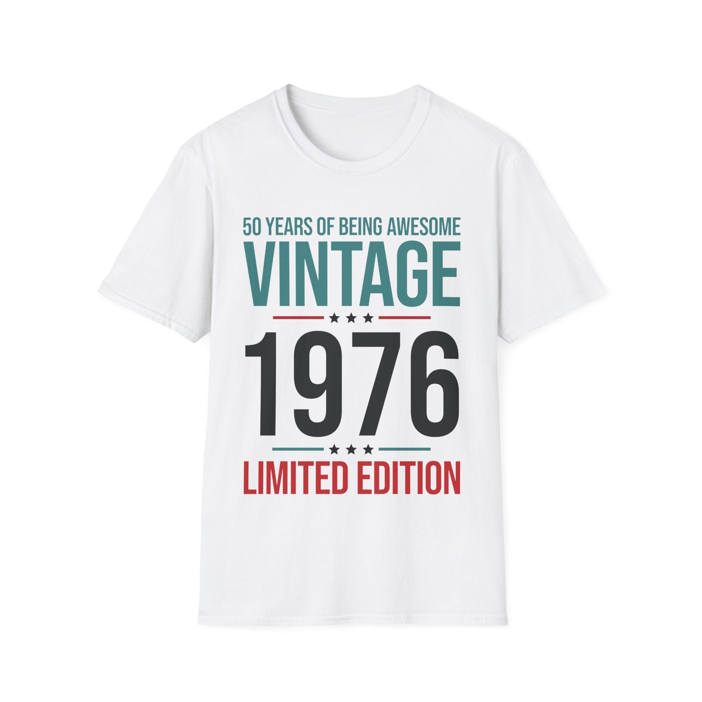 50 Year Old Gifts Vintage 1976 50 Years Awesome 50th Birthday T-Shirt