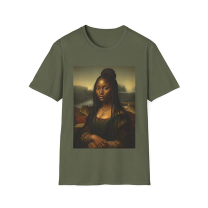 Black Mona Lisa African American Black History Month Funny T-Shirt
