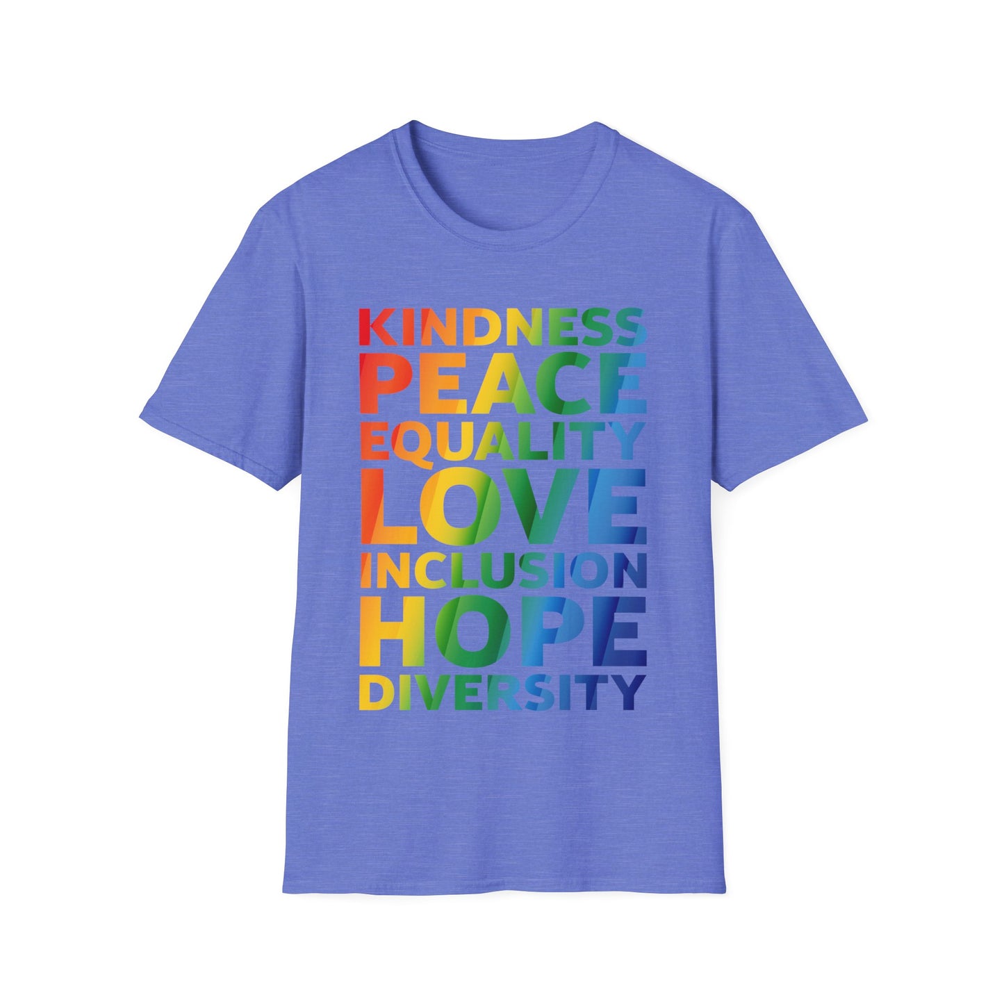 Kindness Equality Love LGBTQ Rainbow Flag Gay Pride Ally T-Shirt