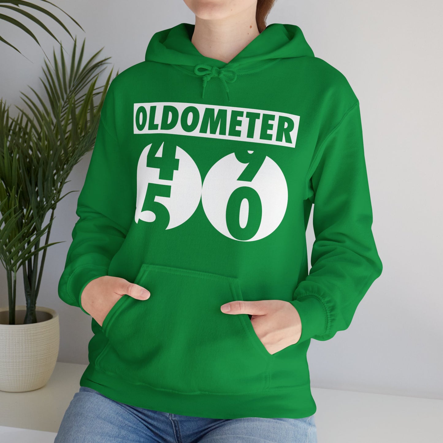 Funny Oldometer Odometer 50th Birthday Gift 50 yrs Old Joke Hoodie For Men Women Hoodie
