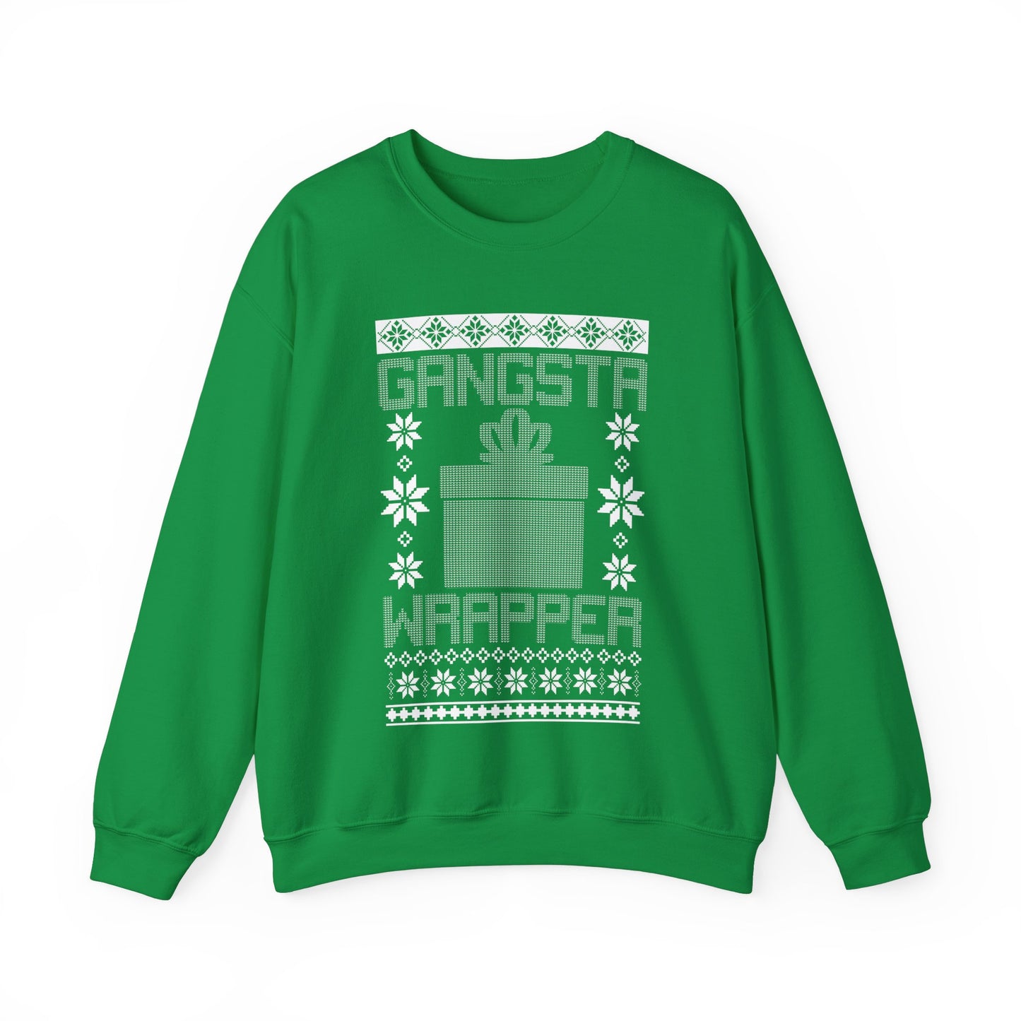 Gangsta Wrapper Funny Ugly Christmas Sweater Women Jumper Sweatshirt