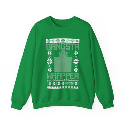 Gangsta Wrapper Funny Ugly Christmas Sweater Women Jumper Sweatshirt