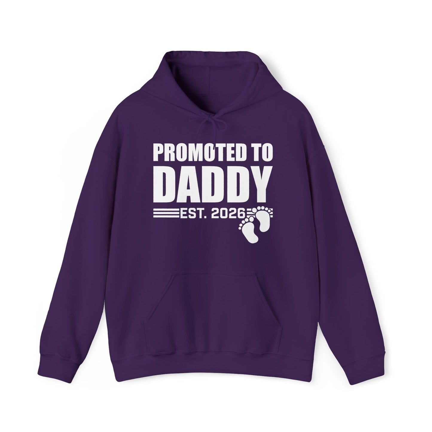 Mens Promoted To Daddy 2026 Pregnancy Announcement Gift Hoodie